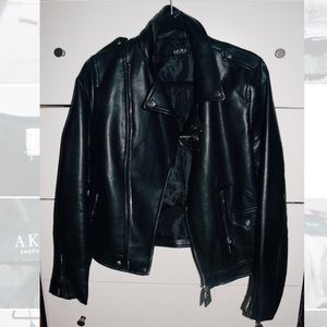Akira Black Faux Leather Jacket